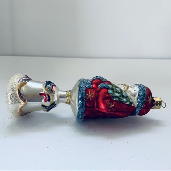 Vintage Germany Santa Bell Glass Ornament - Picture 6 of 8